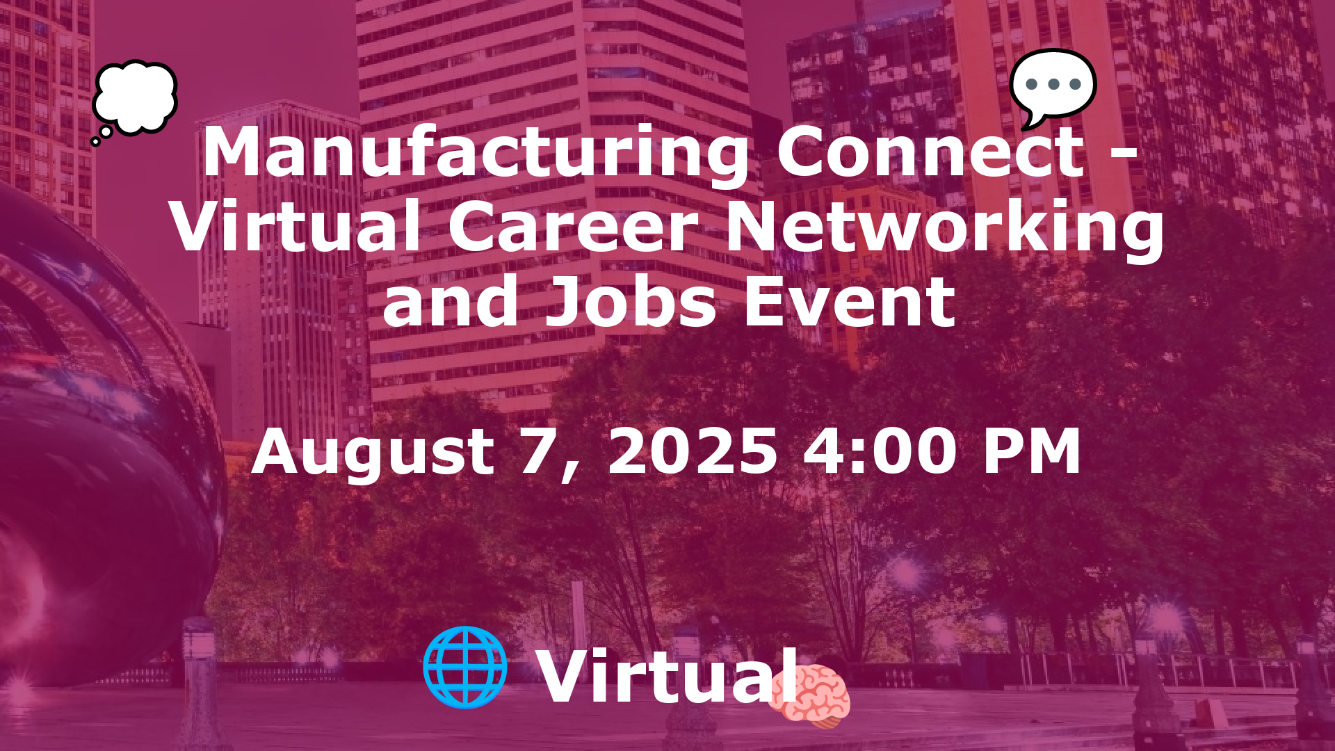Manufacturing Connect - Virtual Career Networking and Jobs Event event image